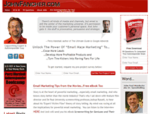 Tablet Screenshot of johnfancher.com
